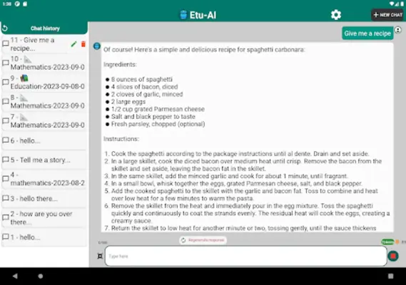 Etu - AI android App screenshot 1